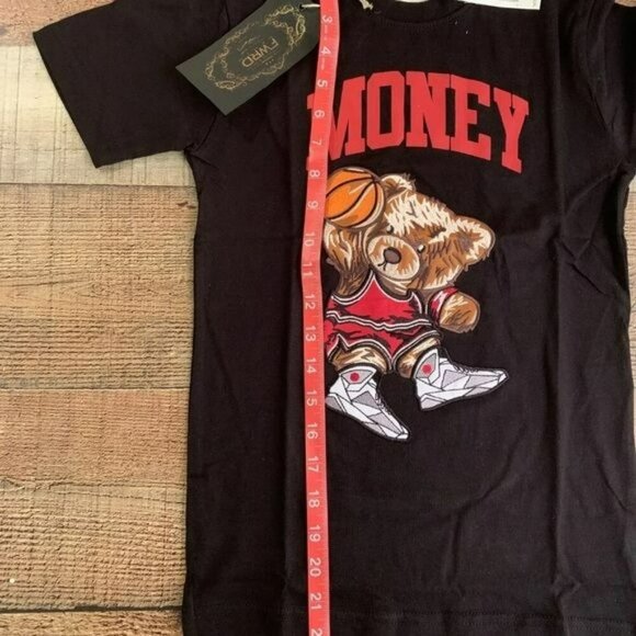FWRD Boy's T-shirt Embroidered Baller Bear Money NWT XL (7) - Picture 5 of 6